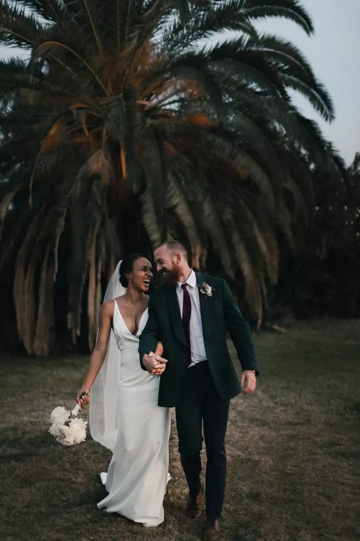 Photo d'un couple de mariés